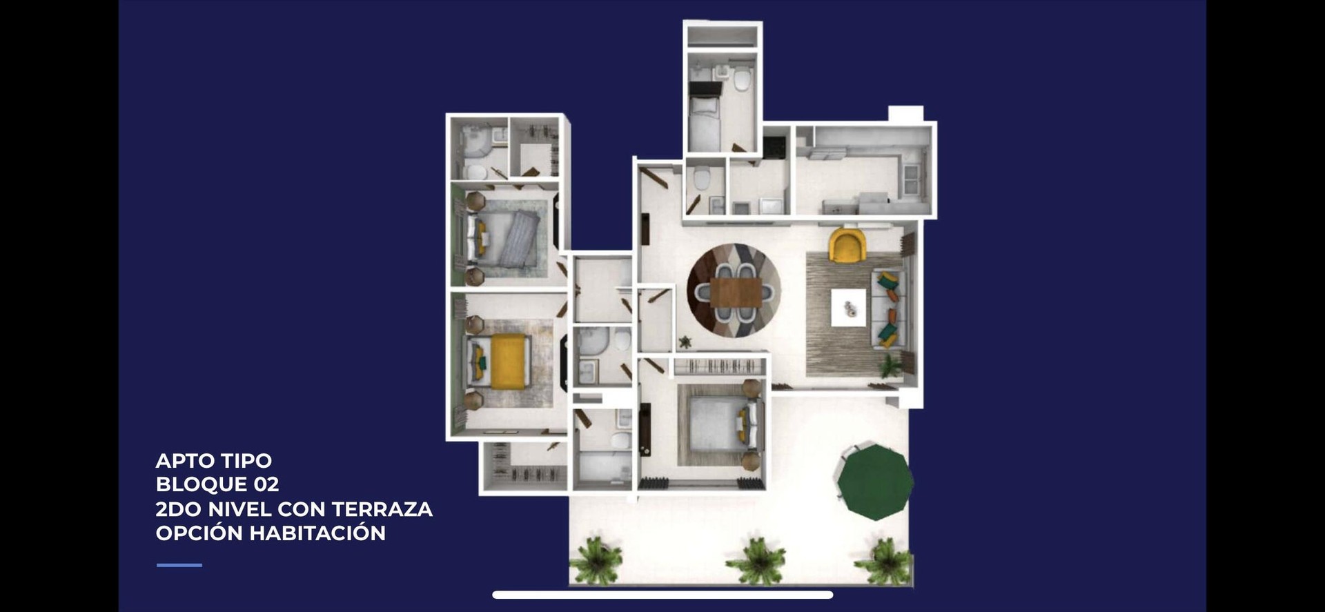 apartamentos - Apartamento en Venta de Tres Habitaciones 2