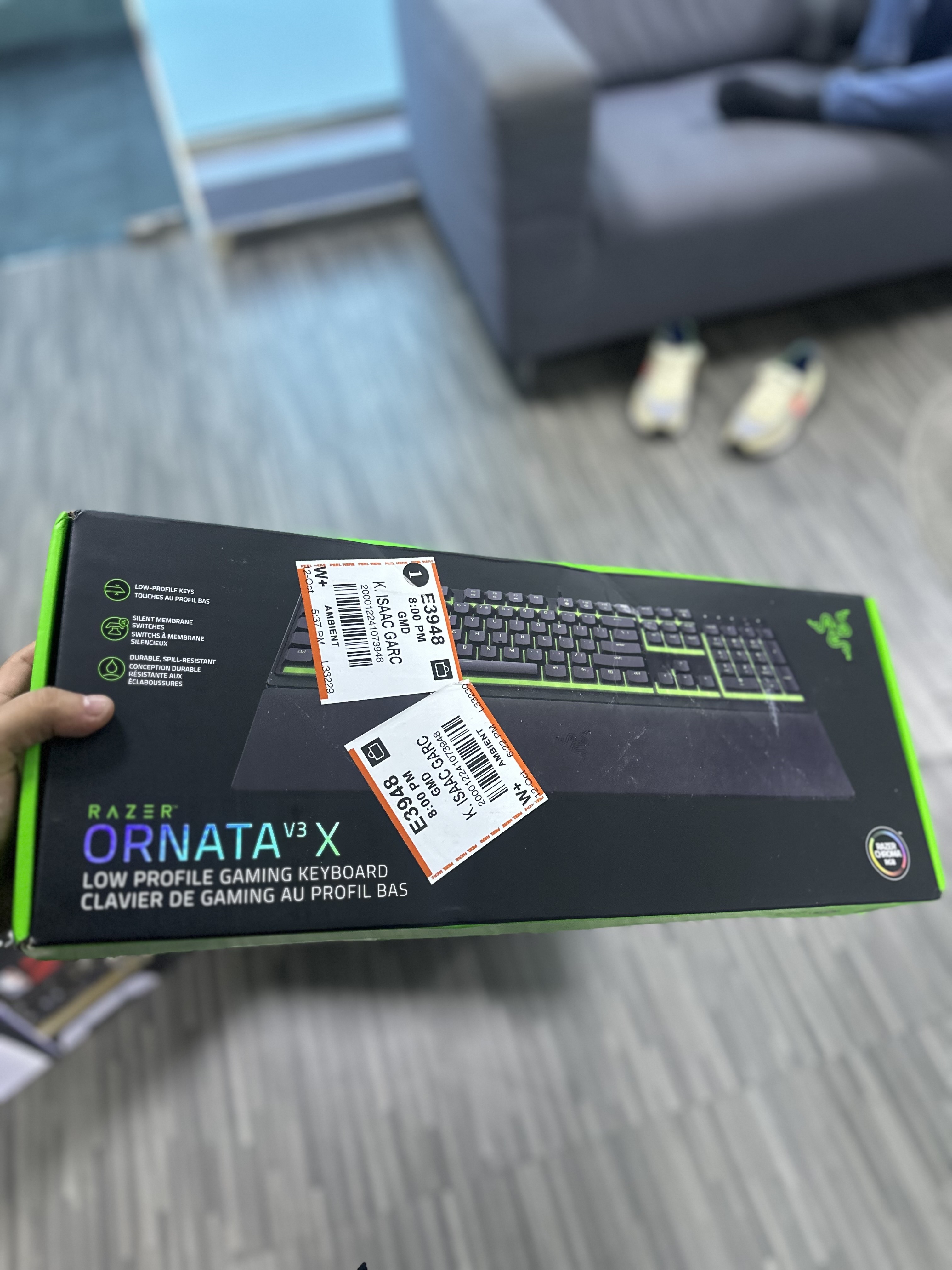 computadoras y laptops - Teclado Gamer Razer Ornata V3 X