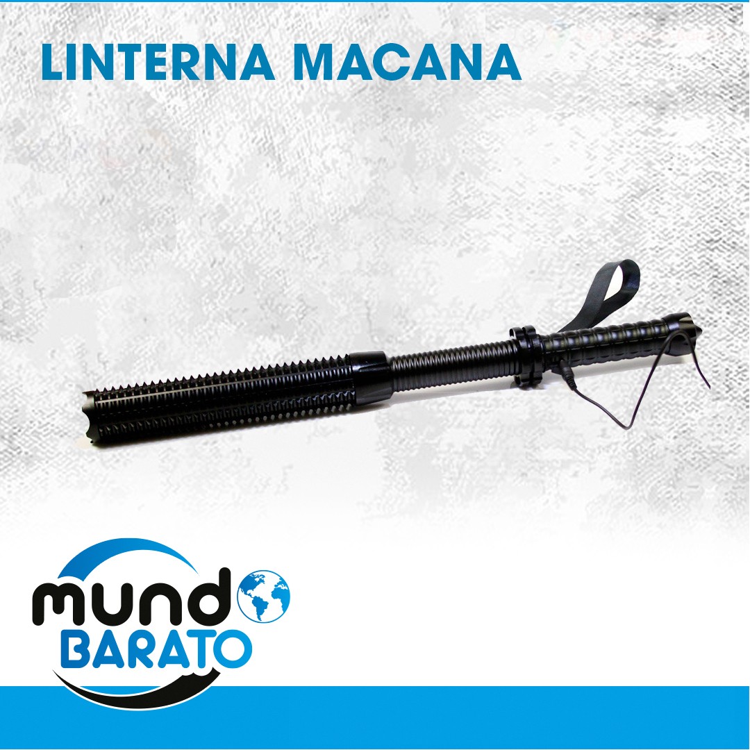 accesorios para electronica - Linterna Con Macana, Baston De Defensa, Foco Seguridad