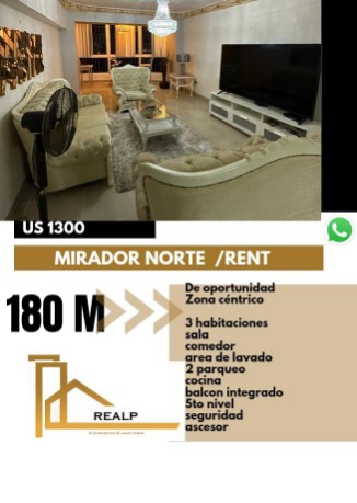 apartamentos - Apartamento amoblado mirador norte