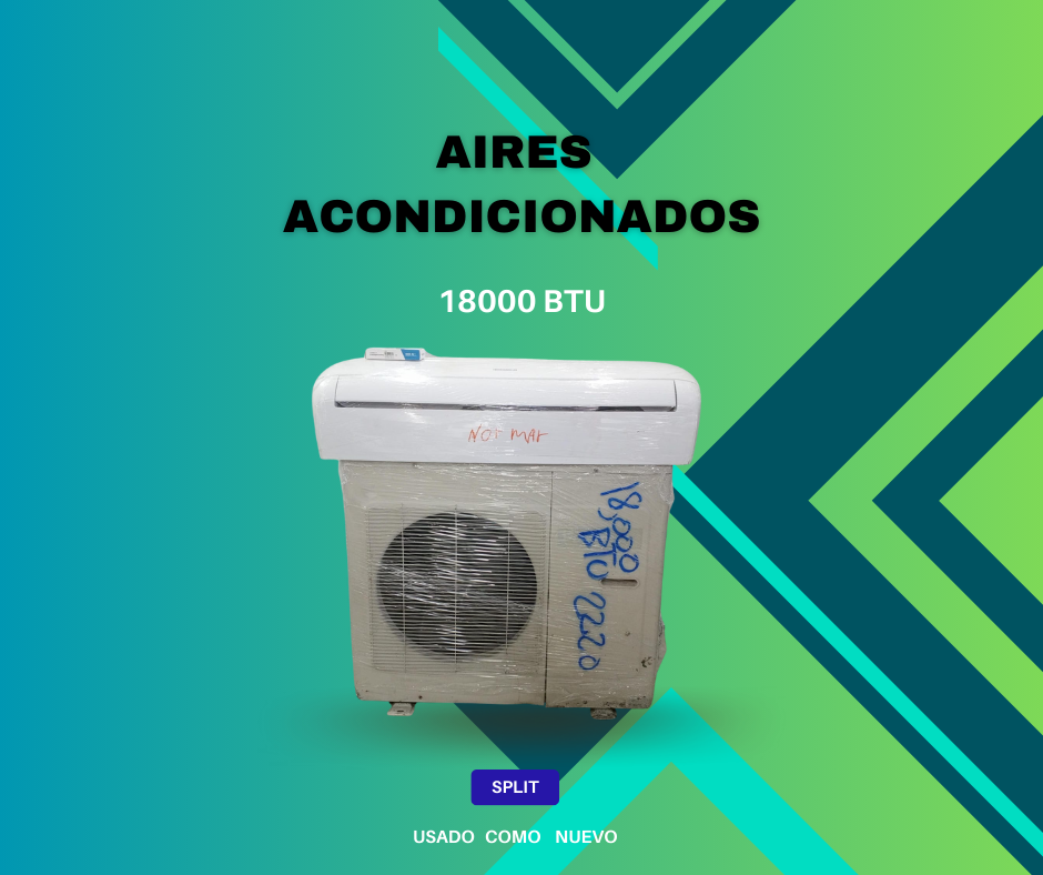 aires acondicionados y abanicos - 🔴Aire Acondicionado 18000 BTU Split convencional