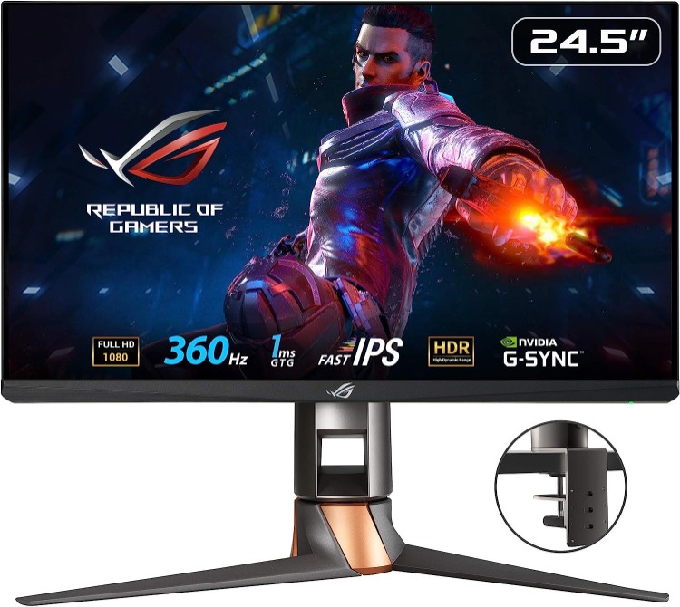 computadoras y laptops - OFERTA MONITOR ASUS ROG GAMING PG 259QNR de 25 PULGADAS LN 2