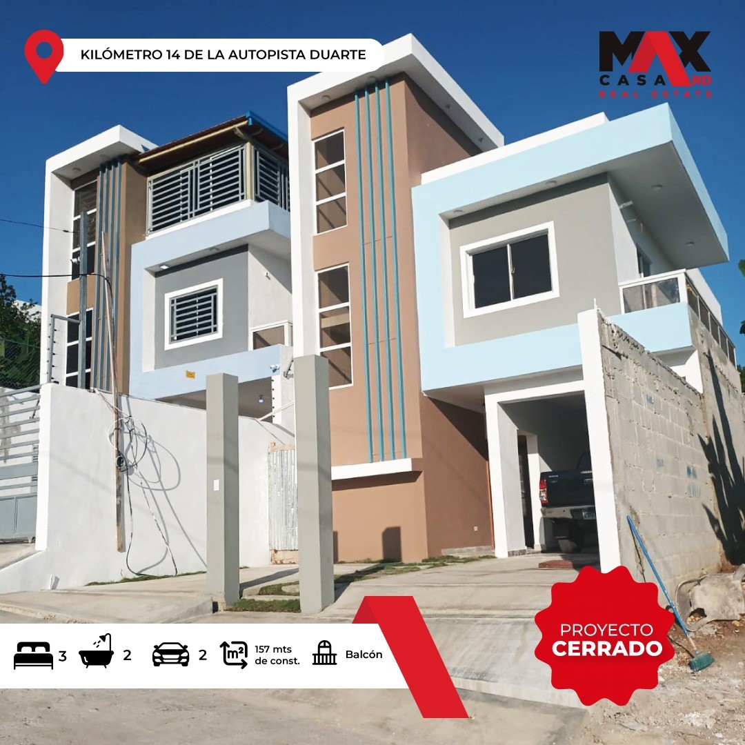 casas - CASA EN VENTA UBICADA EN EL KM 14 DE LA AUTOPISTA DUARTE, SANTO DOMINGO OESTE  0