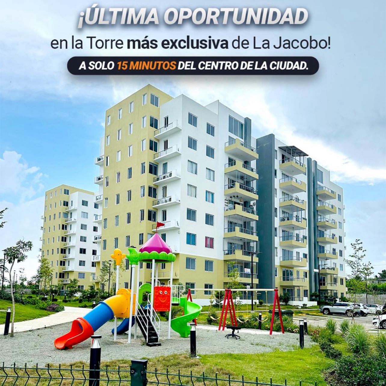 apartamentos - venta de apartamento en la torre más exclusiva de  Jacobo MAJLUTA con piscina 