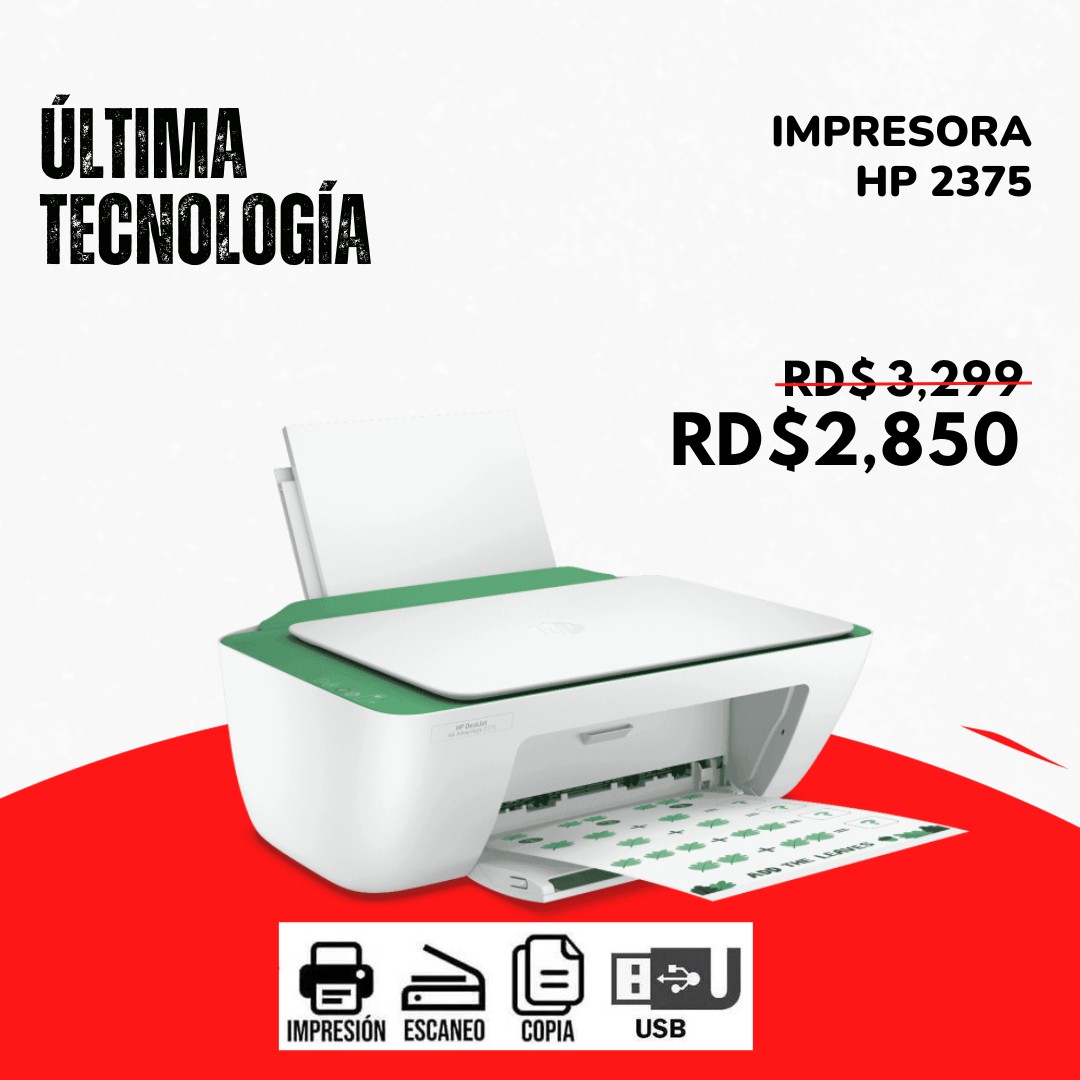 impresoras y scanners - Impresora en Oferta, HP 2375 Multifuncional Conectividad USB