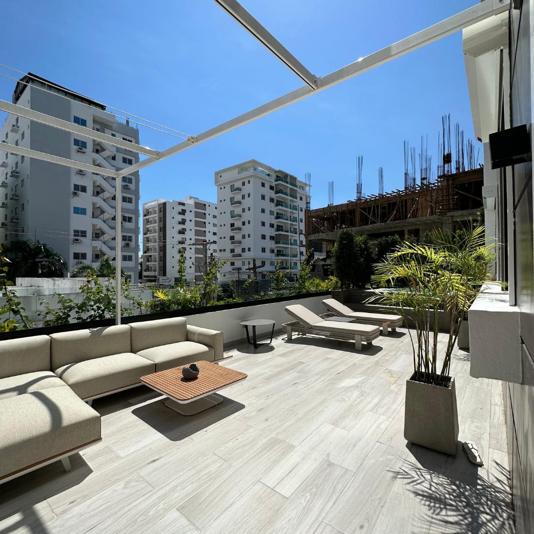 apartamentos - Apartamento en alquiler amueblado en Evaristo Morale con terraza 5
