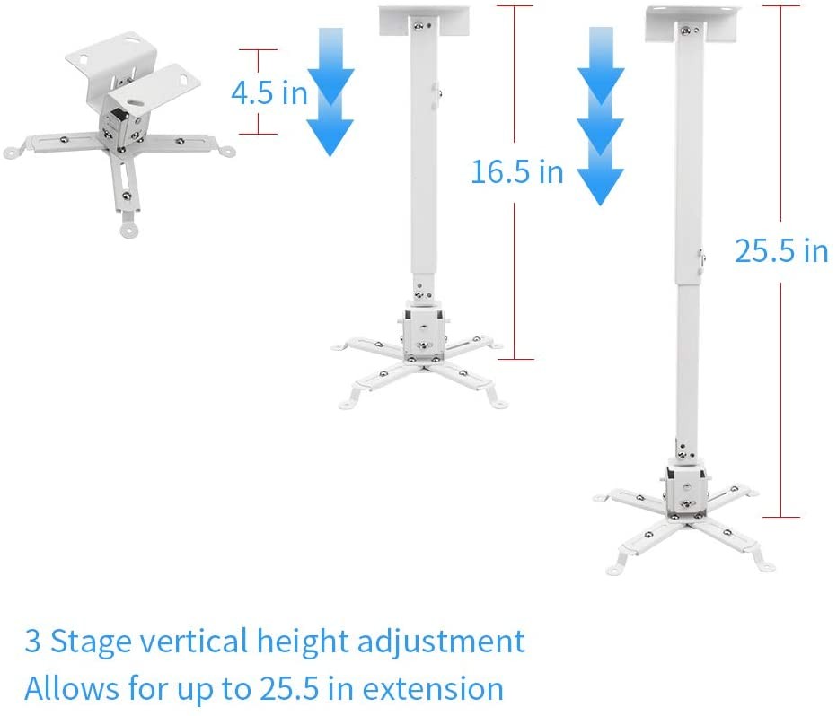 equipos profesionales - Soporte base de proyector stand soporte de techo de pared extensible 7