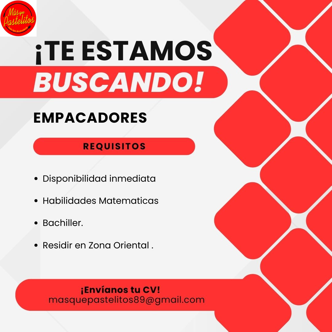 candidatos - Empacadores de Ordenes de Despacho