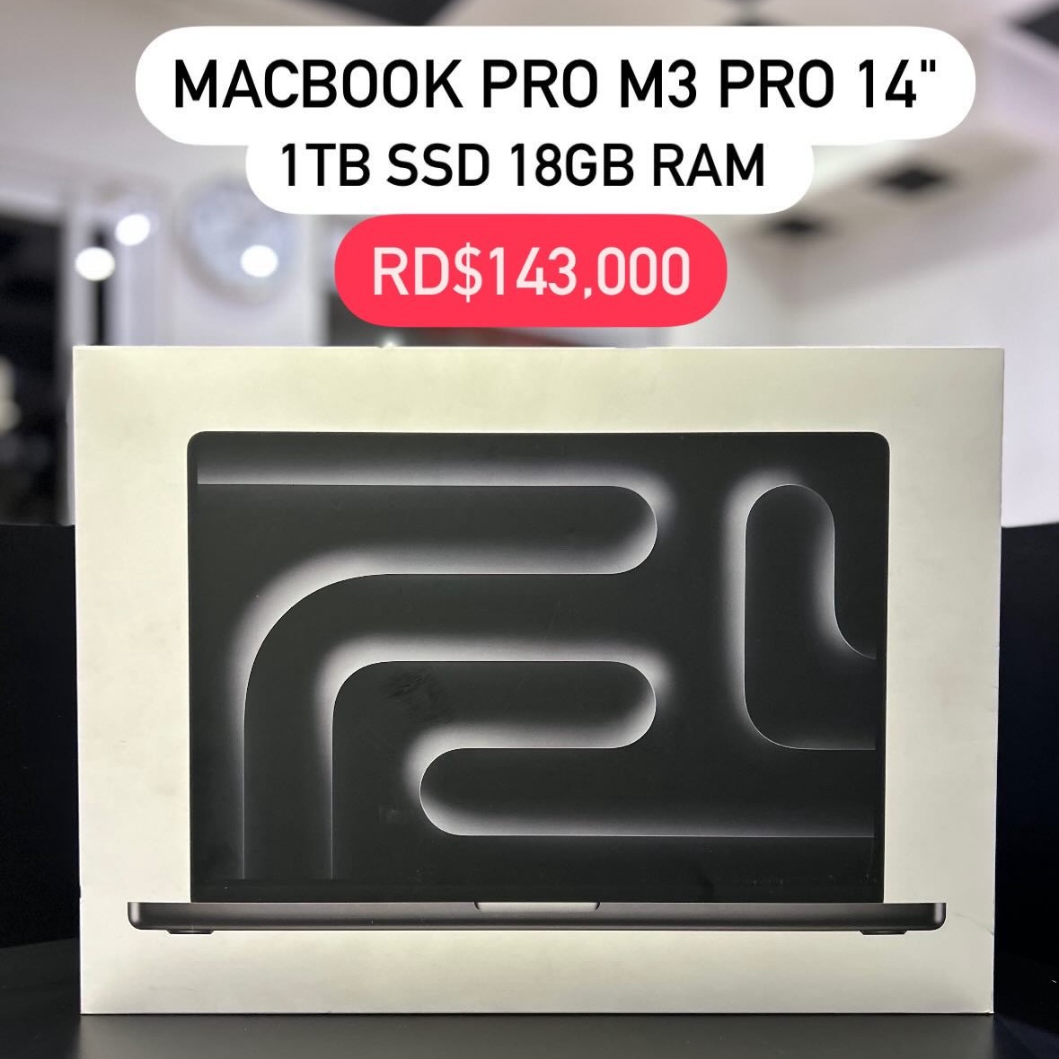 computadoras y laptops - MacBook Pro M3 Pro 14" 1TB SSD 18GB RAM 2023 Sellada 🔥‼️ Ofertaza 0