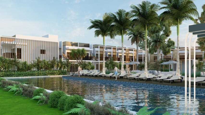 apartamentos - Proyecto en venta Punta Cana #23-1202 dos dormitorios, balcón, terraza, piscina. 3