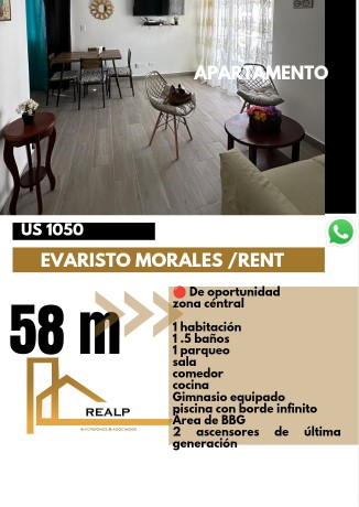 apartamentos - Hermoso apartamento de 1 habitación 0