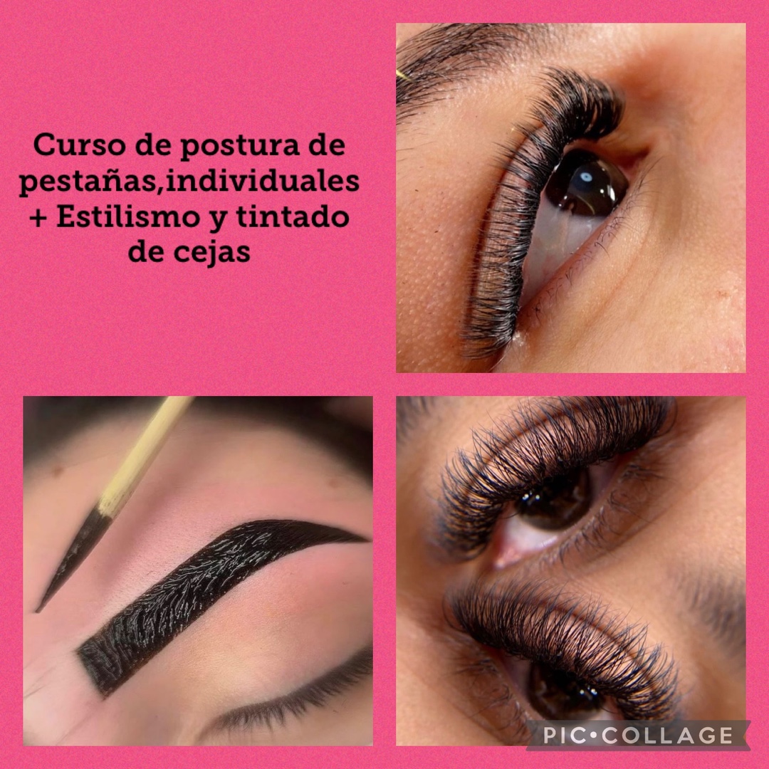 salud y belleza - Curso de postura de pestañas individuales + Estilismo y tintado de cejas 