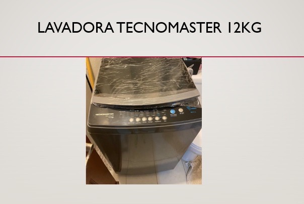 electrodomesticos - lavadora tecnomaster de 12kg