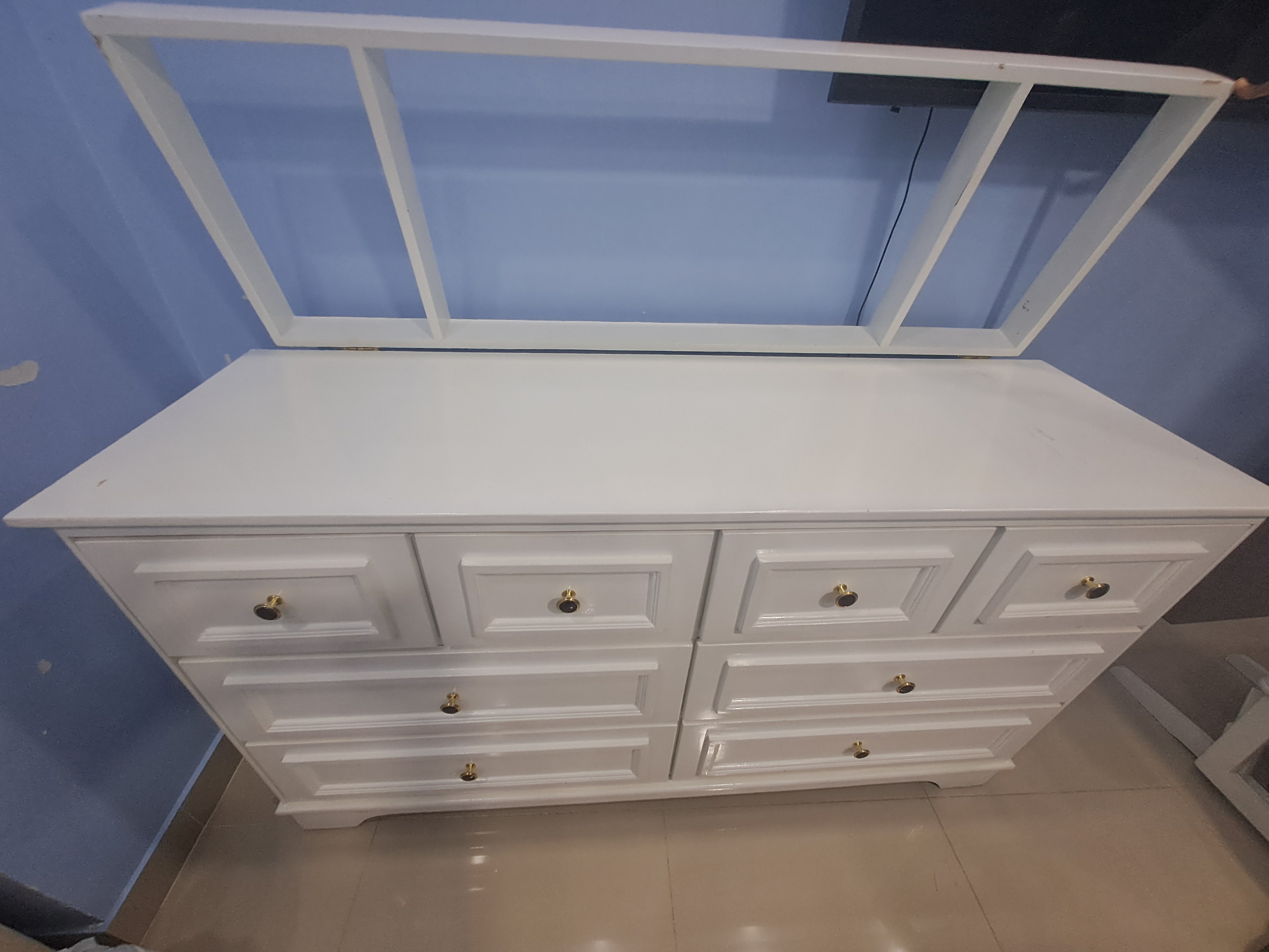 muebles - Gavetero Cambiador Blanco, 8 Gavetas. 3