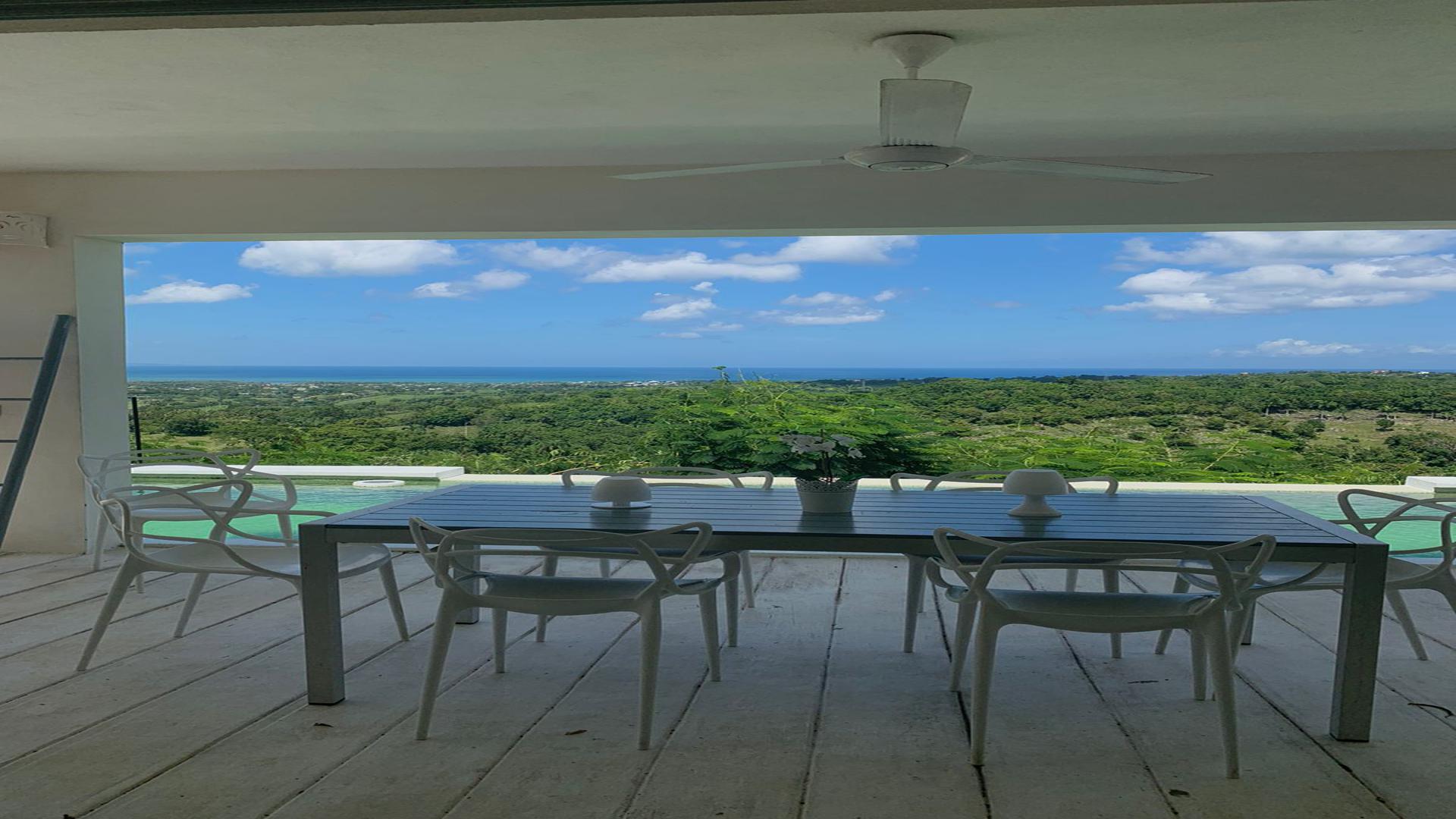 casas vacacionales y villas - Hermosa villa con piscina y vista al mar en Rio San Juan