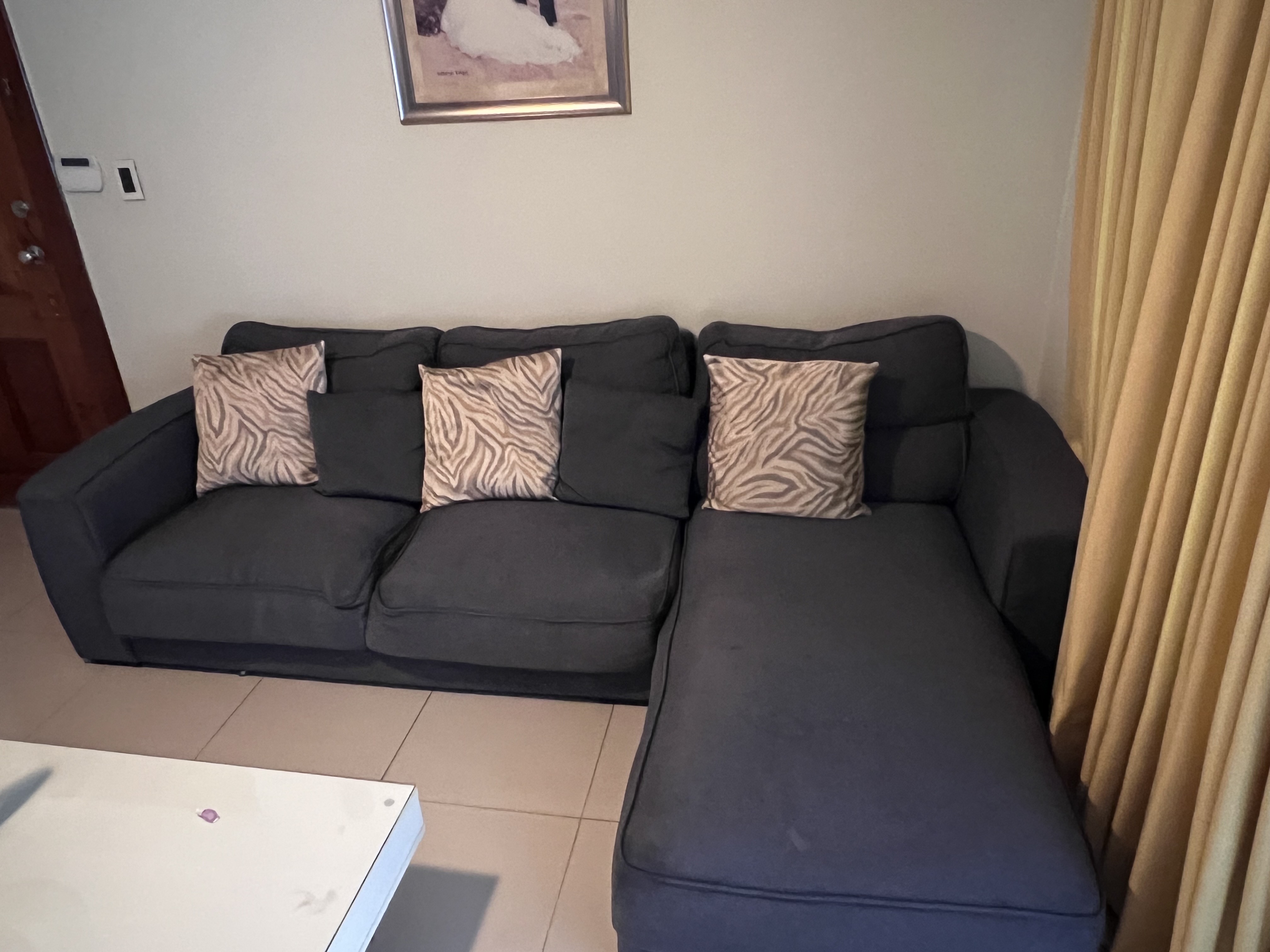 muebles y colchones - sofa en L, 4 plazas  1