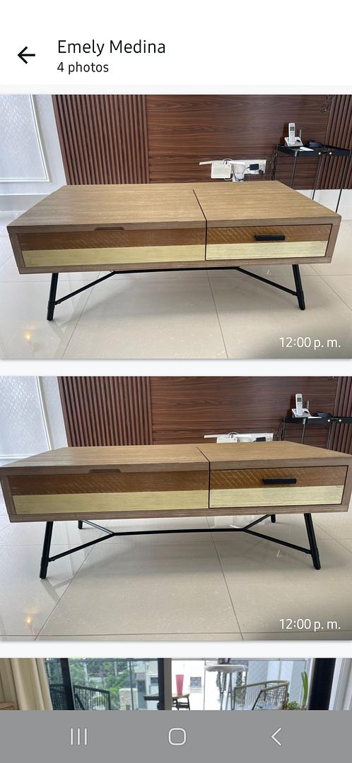 muebles y colchones - mesa en madera importada 1