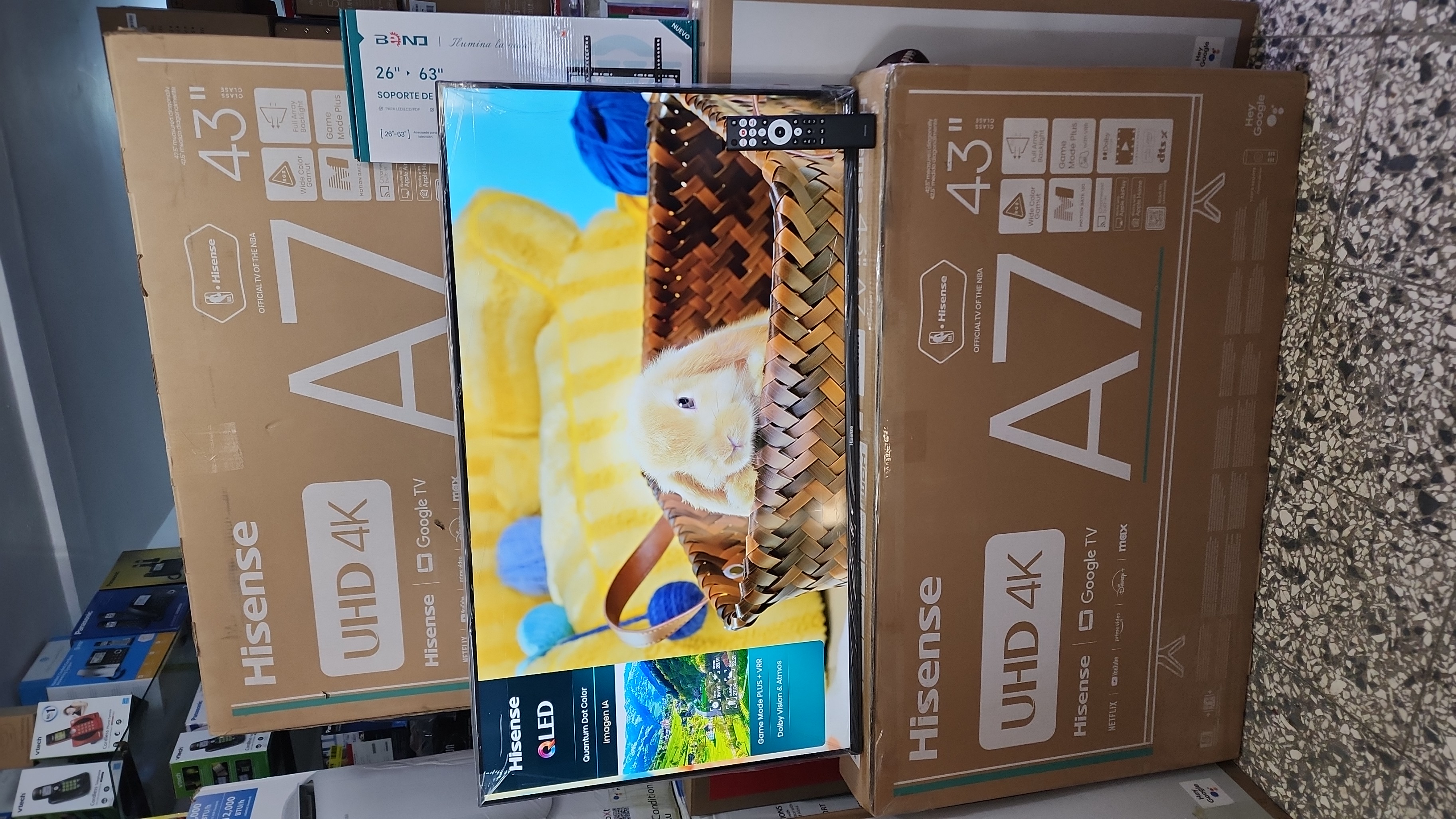 tv - smart tv Hisense google 4k 43"