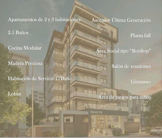 apartamentos - Venta de proyecto Mirador Norte #24-2061 dos dormitorios, balcón, ascensor, Gym. 1
