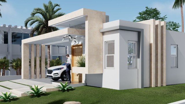 casas - Moderna casa con piscina y buenos espacios en construcción lista en 45 días 5