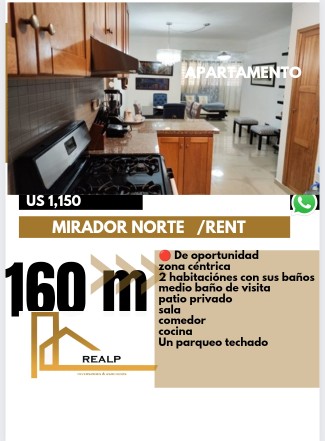 apartamentos - Hermoso apartamento de 2 habitaciones con sus baños