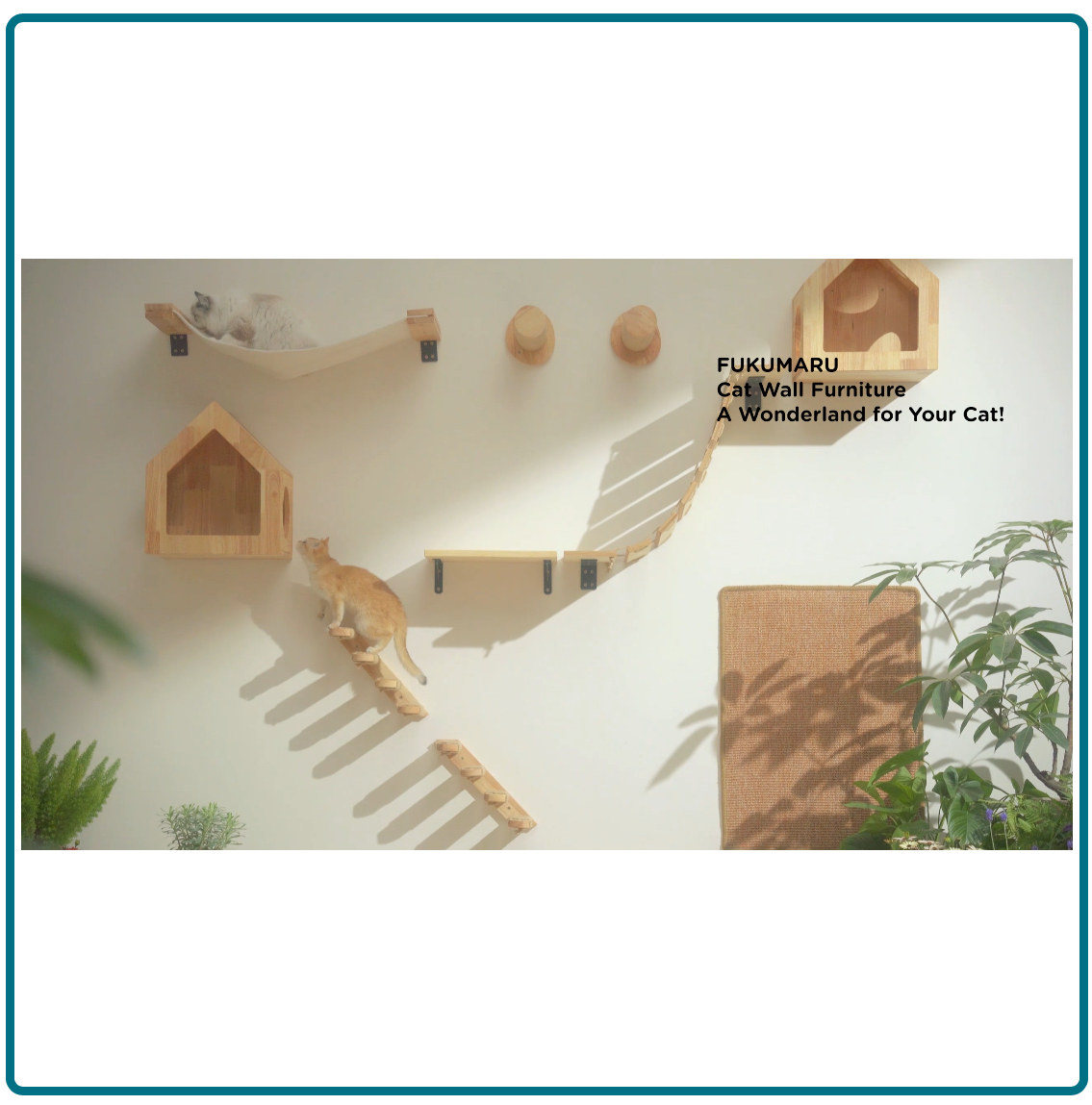 decoración y accesorios - Mueble de Pared para Gato Fukumaru – Como Nuevo