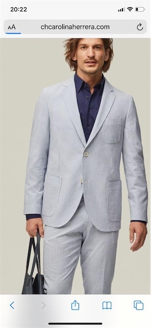ropa para hombre - Carolina Herrera traje