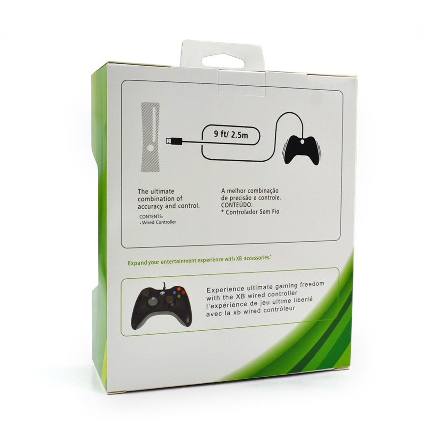 consolas y videojuegos - Control con alambre para XBOX 360 2.5 METROS 5