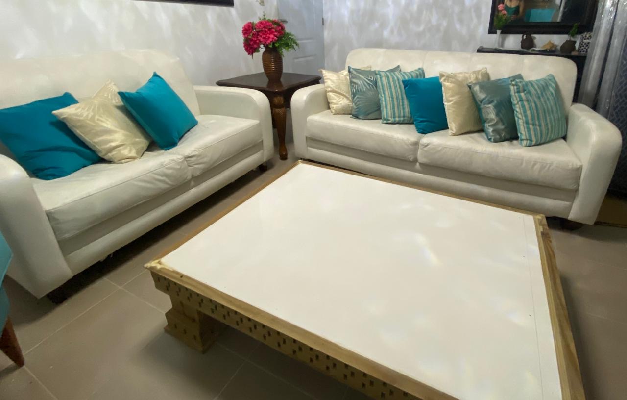 muebles y colchones - Hermoso juego de Muebles Blanco 3