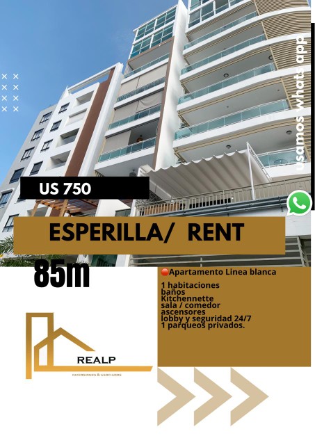 apartamentos - Apartamento esperilla línea blanca