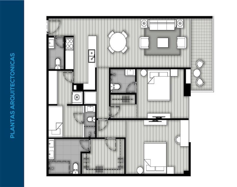 apartamentos - Venta de apartamentos nuevos en bella vista Distrito Nacional Santo Domingo 3