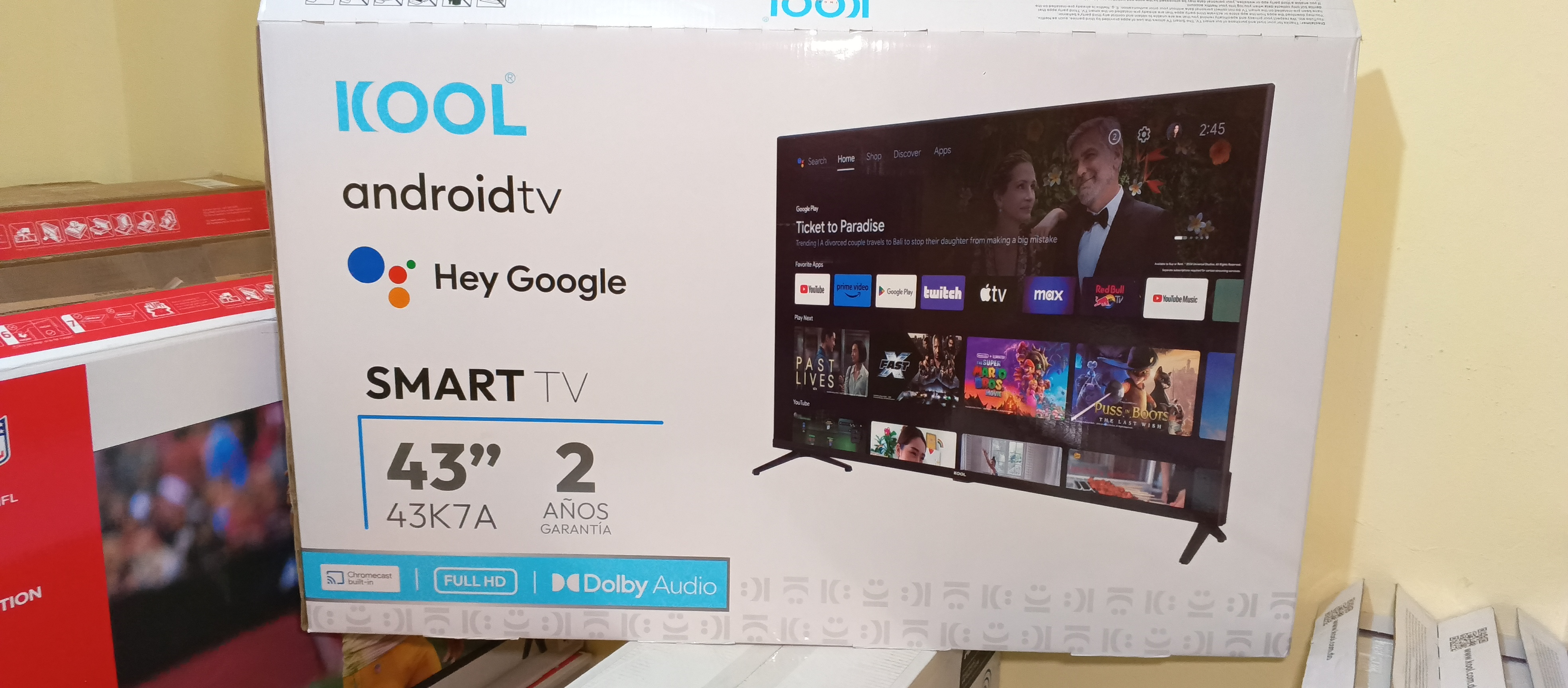 tv - Smart KOOL Android tv 43 pulgadas ultra HD sin bordes en la pantalla  2