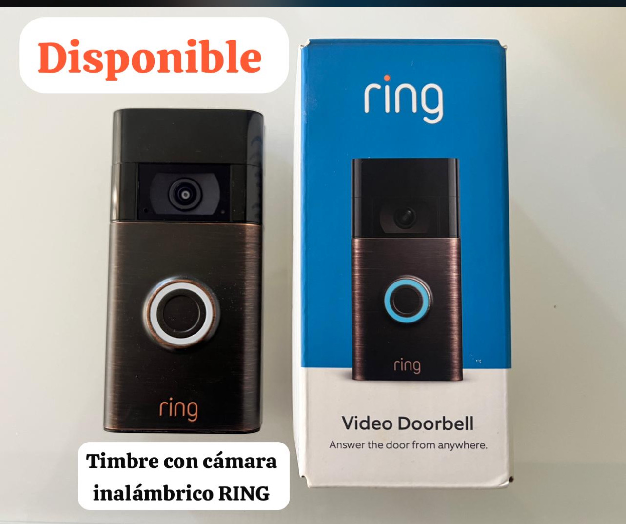 otros electronicos - Timbre inalámbrico con cámara RING