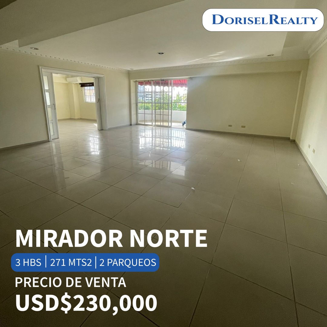 apartamentos - VENTA DE FABULOSO APARTAMENTO CLASICO EN MIRADOR NORTE