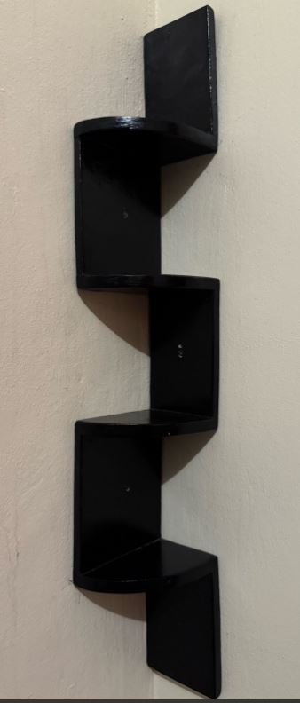 decoración y accesorios - ESQUINERO DE PARED NEGRO