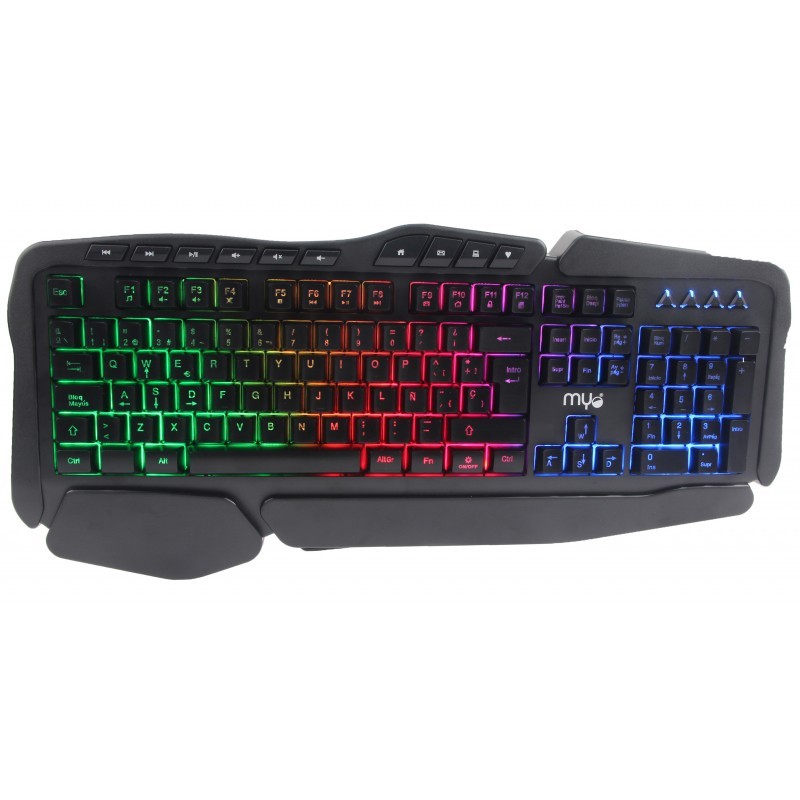 computadoras y laptops - TECLADO GAMING MYO SERIE 8, USB, LED, BACKLIGHTING RAINBOW 0