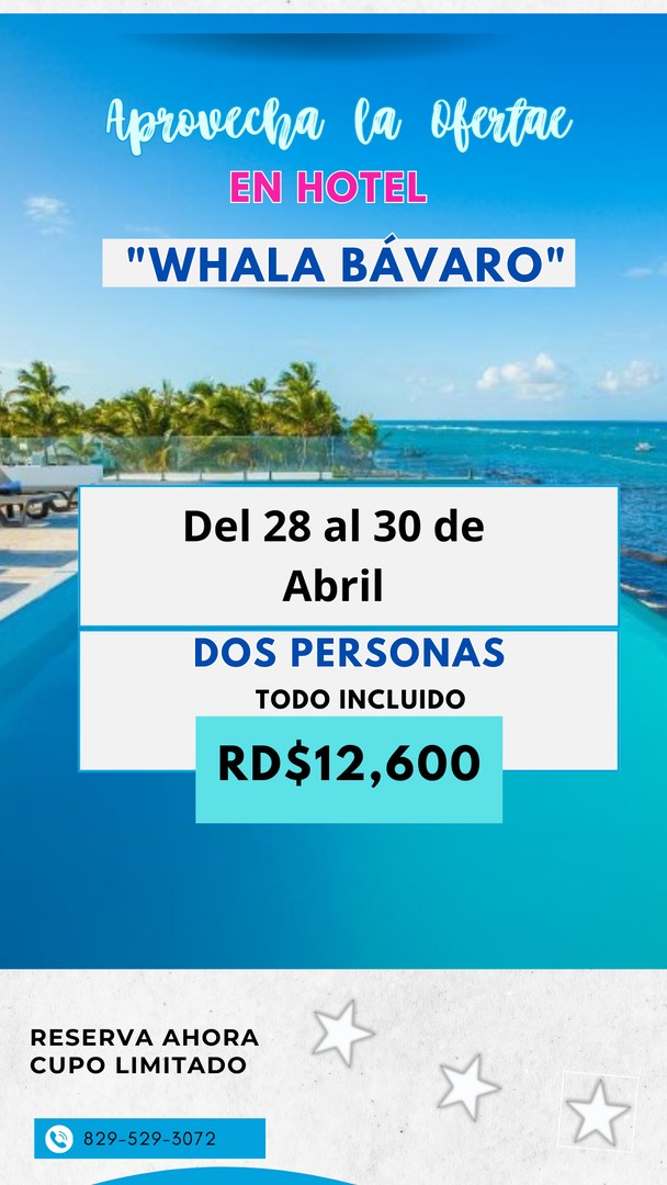 tours y viajes - Especial de este mes para dos personas en Resort Todo Incluido.