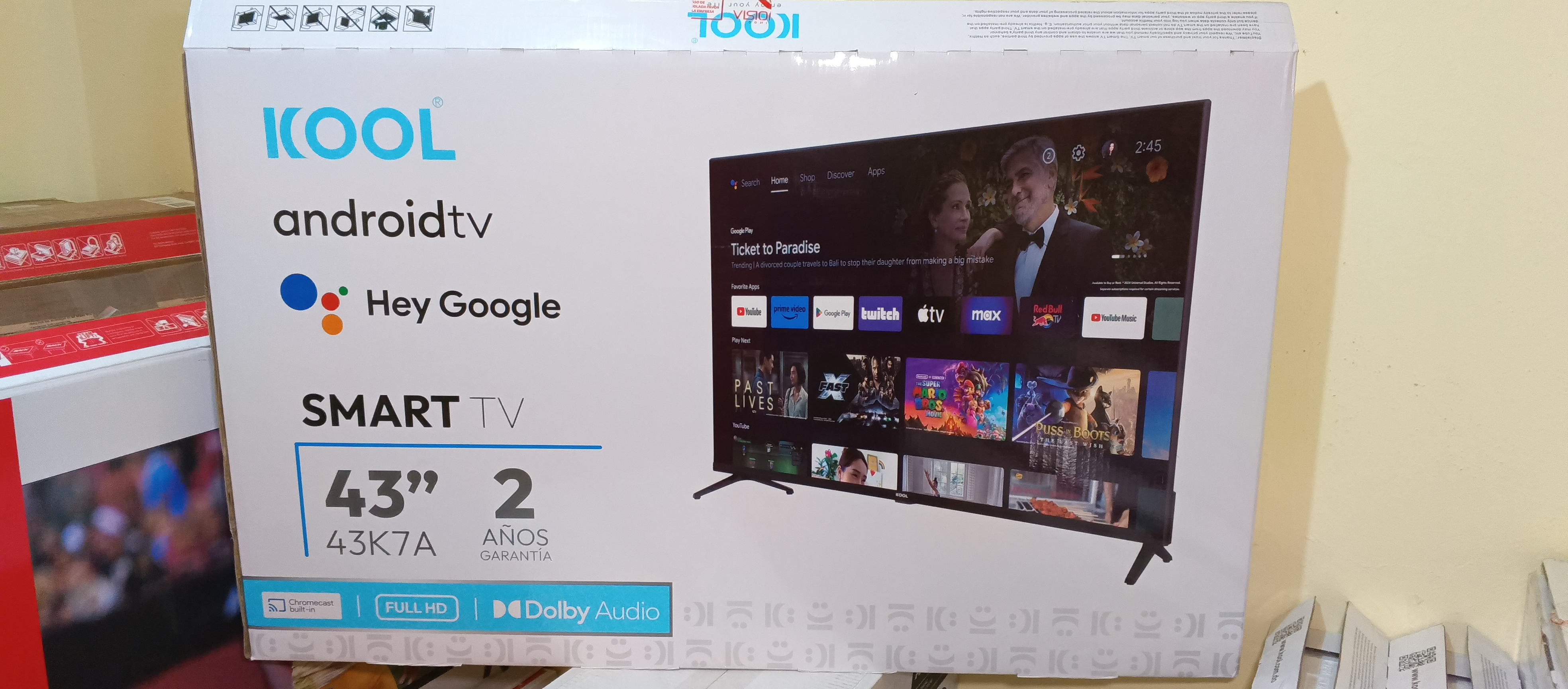 tv - Smart KOOL Android tv 43 pulgadas ultra HD sin bordes en la pantalla  4