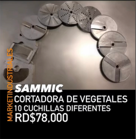 servicios profesionales - SAMMIC ✅ CORTADORA vegetales 10 cuchillas diferentes