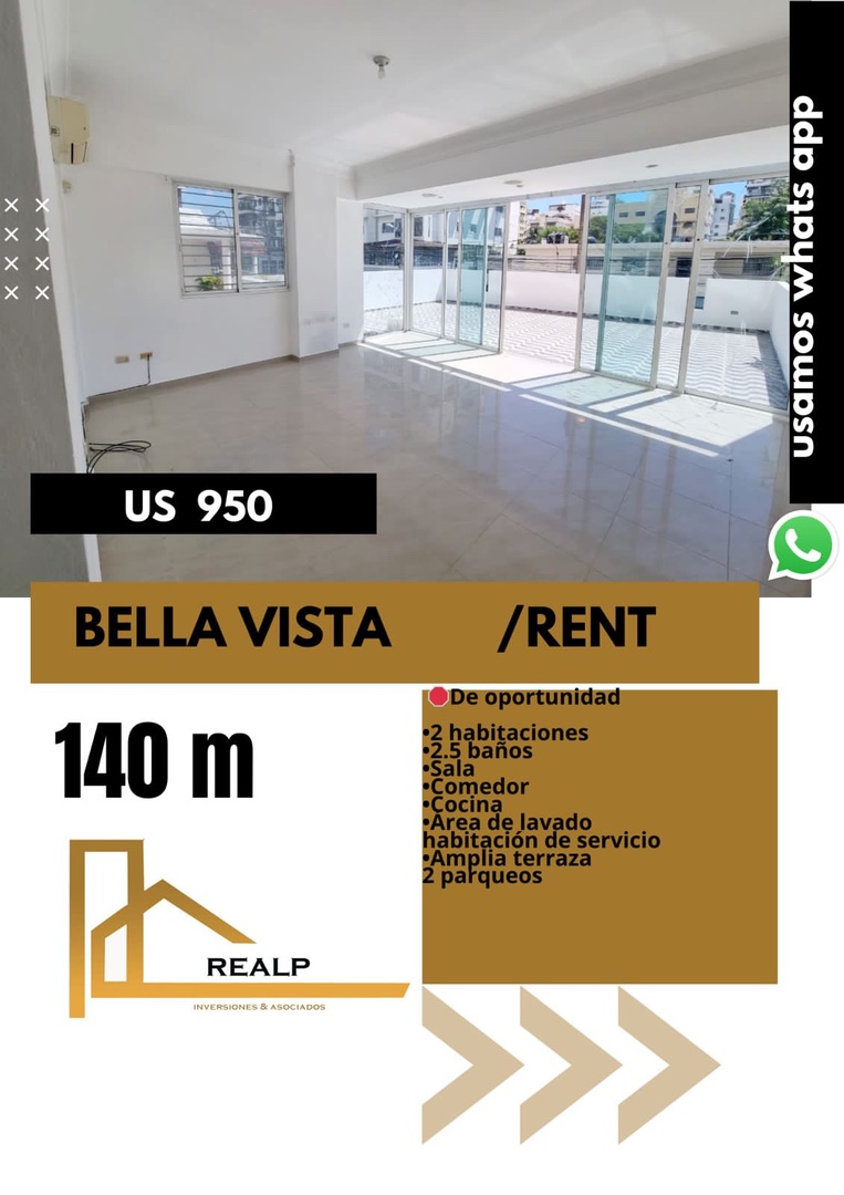 apartamentos - Apto con amplia terraza 