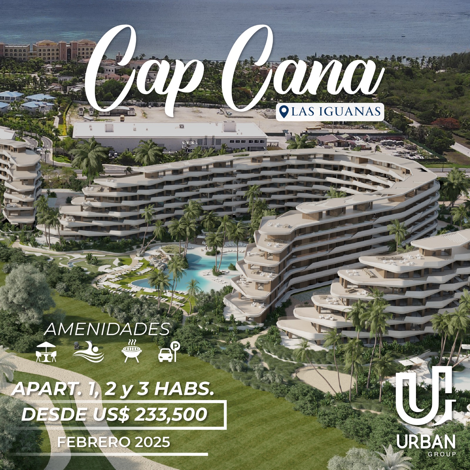 apartamentos - Apartamentos de lujo en Cap Cana Cerca de la Playa