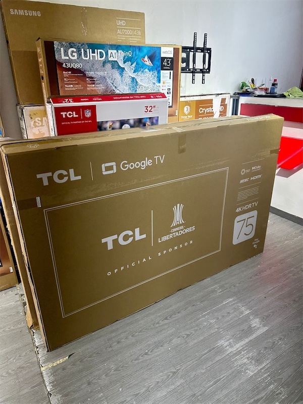 Corotos TCL 75 pulgadas HDMI 2.1 4k Google tv