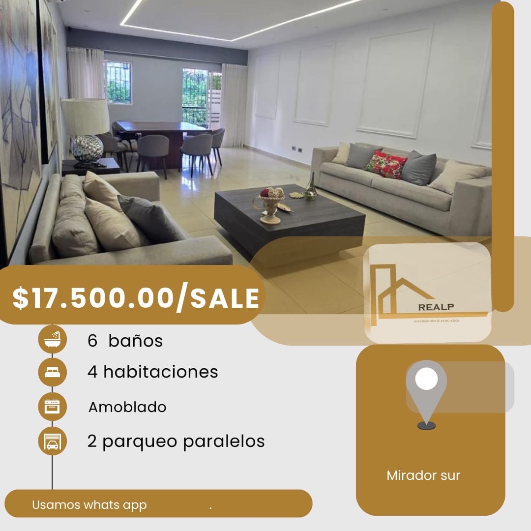 apartamentos - hermoso apartamento en una zona céntrica  en el mirador sur  1