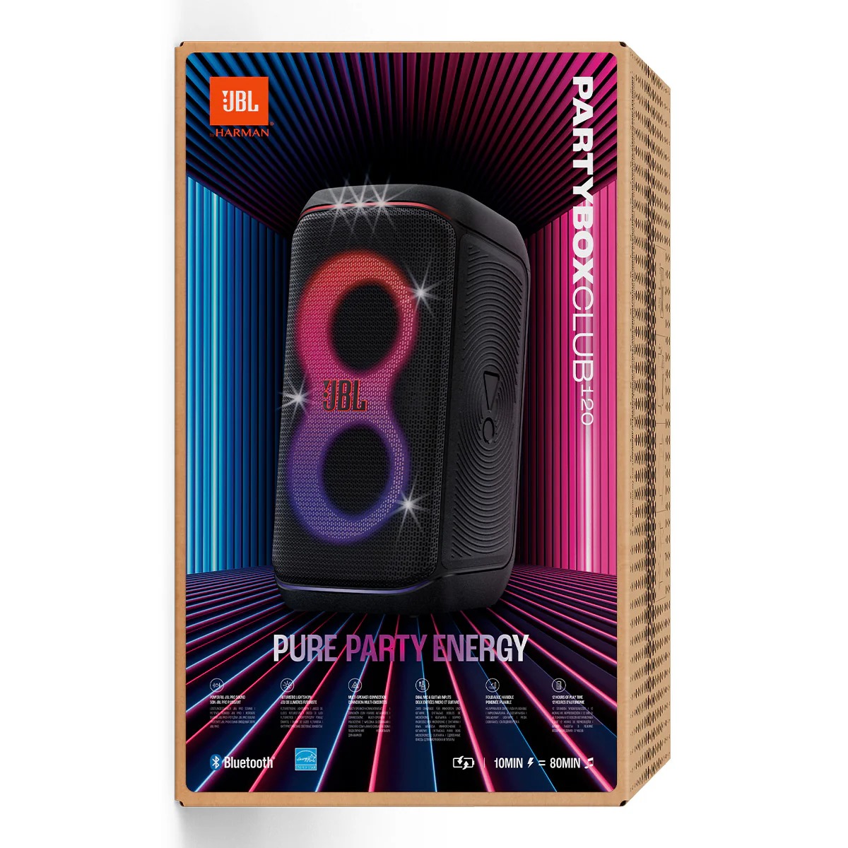 camaras y audio - Bocina JBL Partybox Club 120