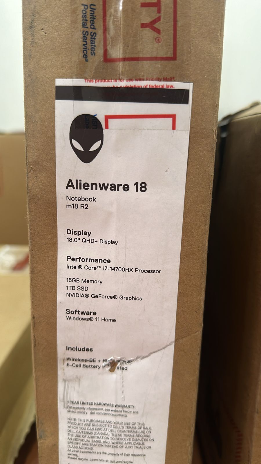 computadoras y laptops - ALIENWARE M18 16/1TB/i7/4070 2