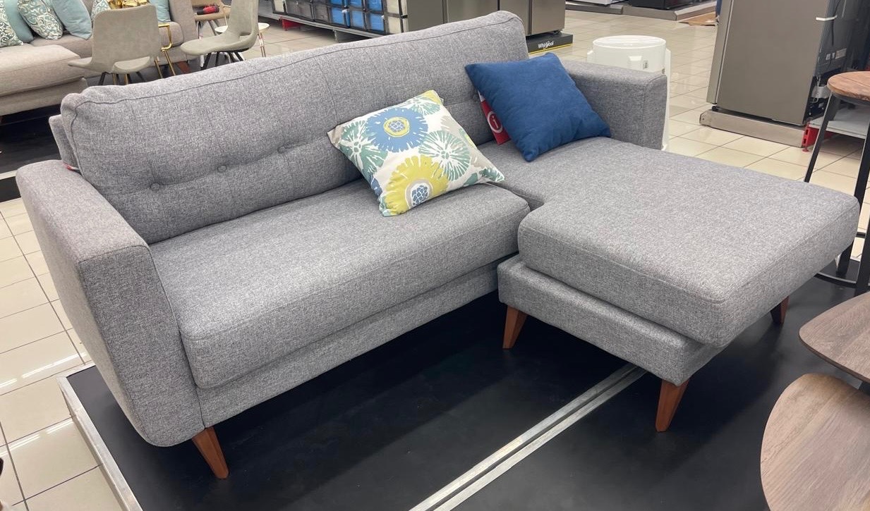 muebles y colchones - Mueble L  gris / Sofá L gris excelente calidad, muy buenas condiciones