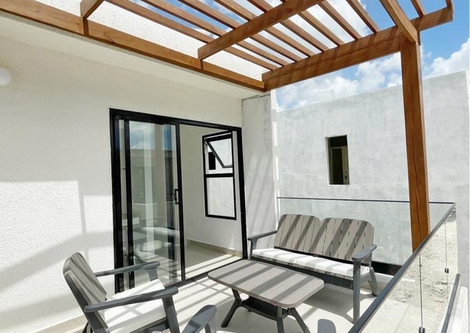 casas - Proyecto en venta Punta Cana #24-1078 tres dormitorios, balcón, seguridad.
 8