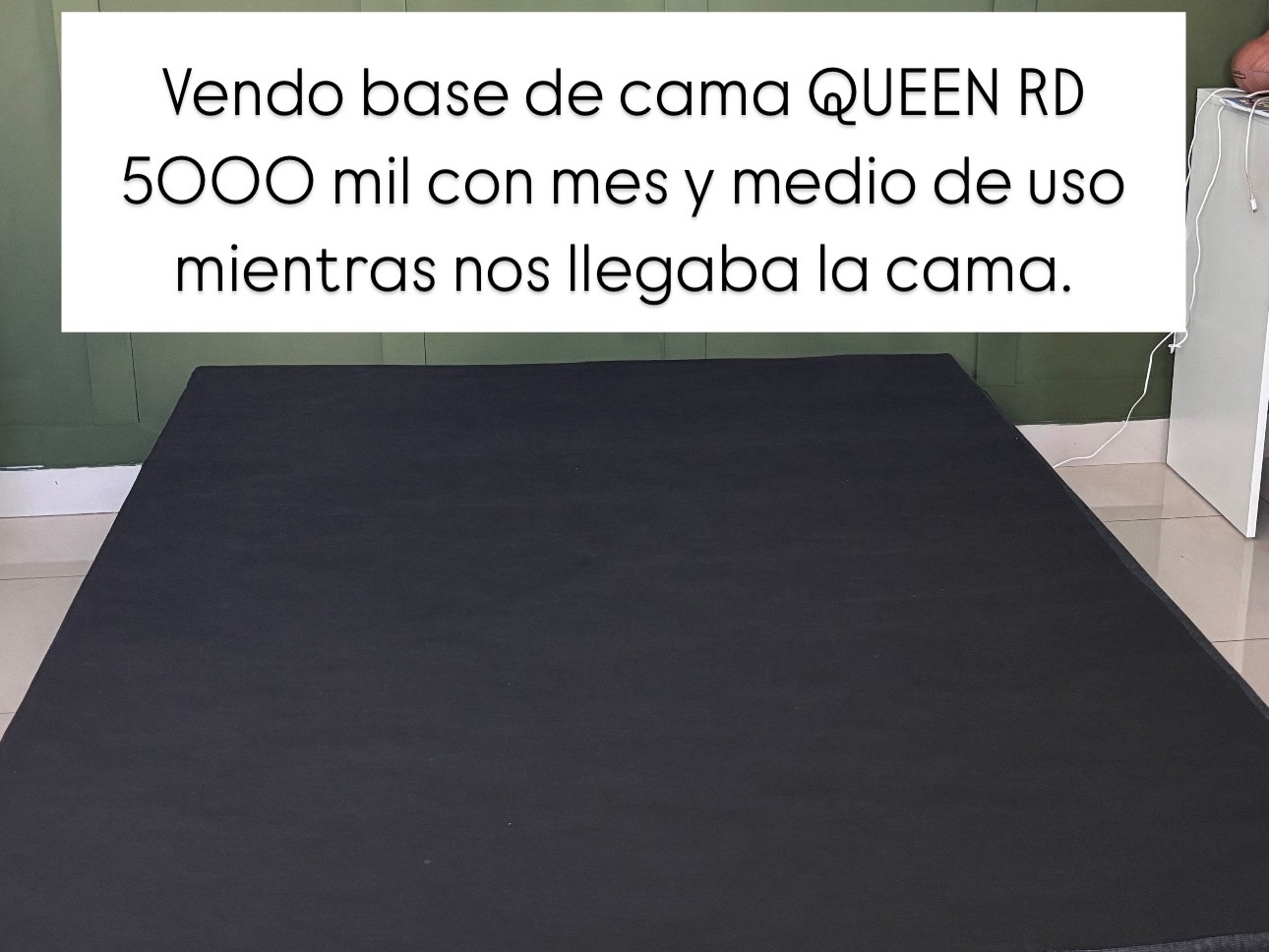 muebles y colchones - Base para colchón con ruedas size Queen