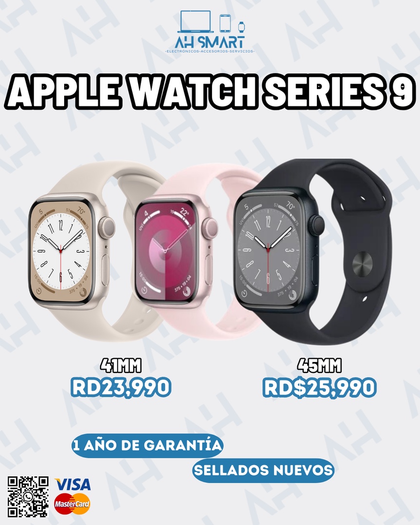 accesorios para electronica - APPLE WATCH SERIES 9 41MM 45MM GPS SELLADOS NUEVOS