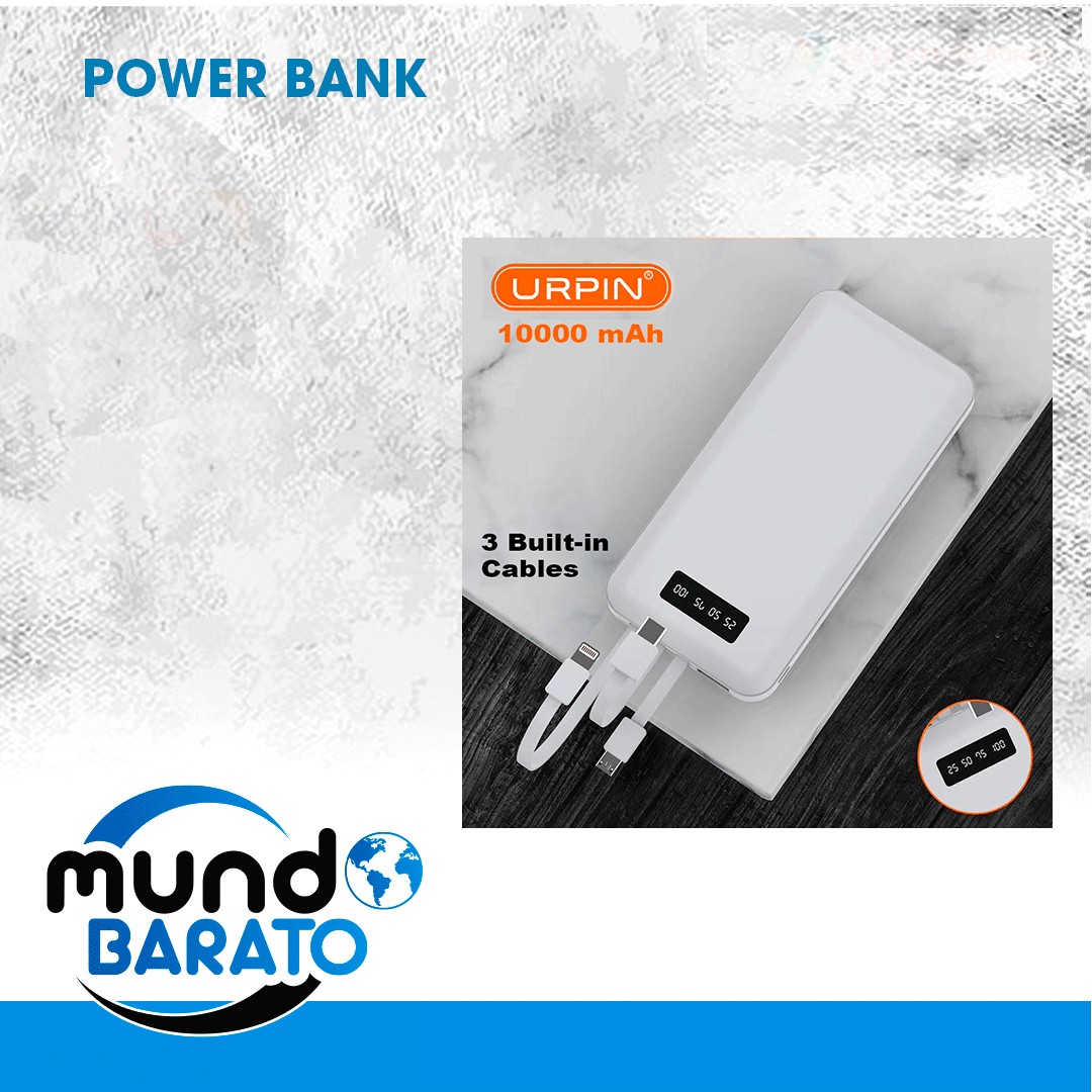 accesorios para electronica - Power Bank Cargador Portátil 10.000 mah recargable 